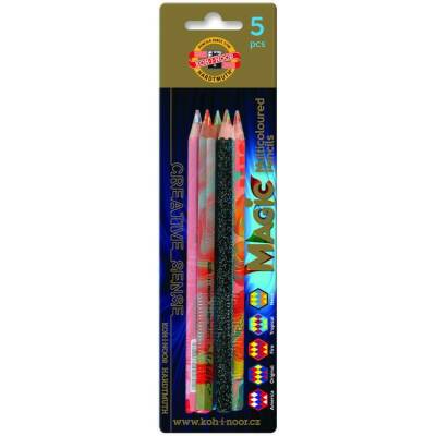 Koh-i Noor Magic Jumbo Renkli Kalem Seti 5'li Blister - 1