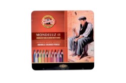 Koh-i Noor Mondeluz Aquarell Boya Kalemi 48 Renk Metal Kutu - 1