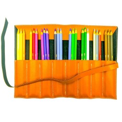 Koh-i Noor Polycolor Artist Kuru Boya Kalemi 24 Renk Deri Çantalı Set - 1