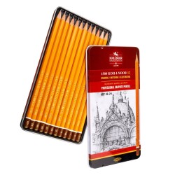 Koh-i Noor Profesyonel Dereceli Kalem Seti 1502/II 8B-2H Metal Kutu - Koh-i Noor