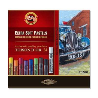 Koh-i Noor Toison D'or Extra Soft Pastel Boya (Kalın) 24 Renk - 1