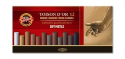 Koh-i Noor Toison D'or Soft Pastel Boya KAHVERENGİ TONLAR 12 Renk - 1