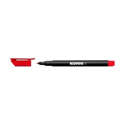 Kores K-Marker Permanent Fine Marka ve Dövme Kalemi M Uç Kırmızı - 1