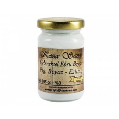 Koza GELENEKSEL Ebru Boyası 105 cc. Pigment Beyaz - 1