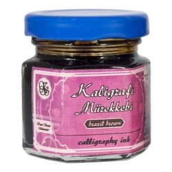 Koza Kaligrafi Mürekkebi KAHVE (BRASIL BROWN) 40cc. - 1