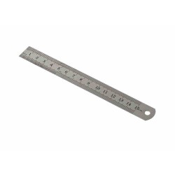 Kraf Çelik Cetvel 15 cm Inch Ölçülü - 1