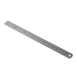 Kraf Çelik Cetvel 30 cm Inch Ölçülü - 1