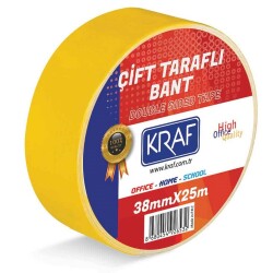 Kraf Çift Taraflı Bant 38 mm x 25 mt - 1