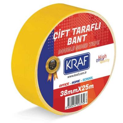 Kraf Çift Taraflı Bant 38 mm x 25 mt - 1