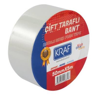 Kraf Çift Taraflı Bant 50 mm x 25 mt - 1