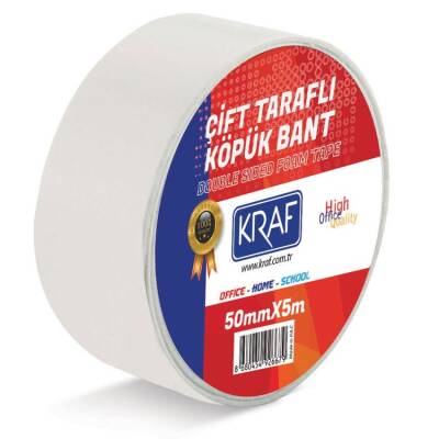 Kraf Çift Taraflı Köpük Bant 50 mm x 5 mt - 1