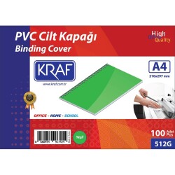 Kraf Cilt Kapağı A4 Opak Yeşil 160 mic. 100'lü - 1