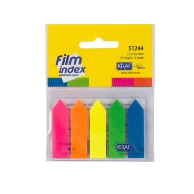 Kraf Film Index Ok Şekilli 5 Renk - 1