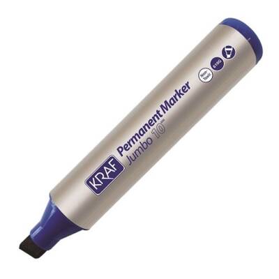 Kraf Jumbo Permanent Marker 10 mm MAVİ 10'lu Kutu - 1