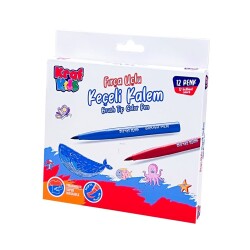 Kraf Kids Fırça Uçlu Keçeli Kalem 12 Renk KK295 - 1