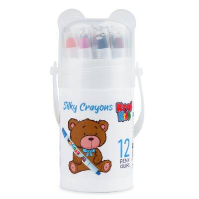 Kraf Kids Silky Crayon Çevirmeli Mum Pastel Boya 12 Renk KK500 - 1