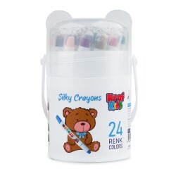 Kraf Kids Silky Crayon Çevirmeli Mum Pastel Boya 24 Renk KK505 - 1