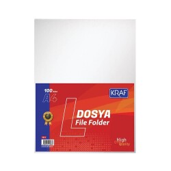 Kraf L Poşet Dosya A4 100'lü Paket - 1