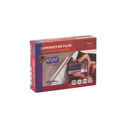 Kraf Laminasyon Filmi 85x115 mm 125 Micron 100'lü - 1