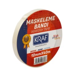 Kraf Maskeleme Bandı 12 mm x 40 mt. - 1