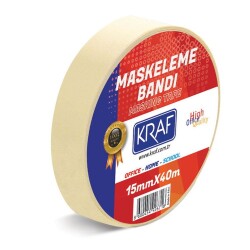 Kraf Maskeleme Bandı 15 mm x 40 mt. - 1