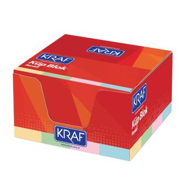 Kraf Renkli Küp Blok 8x8 cm - 1