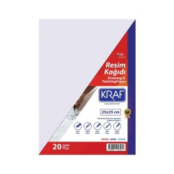 Kraf Resim Kağıdı 25x35 cm 20'li Paket - 1