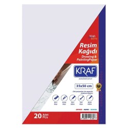 Kraf Resim Kağıdı 35x50 cm 20'li Paket - 1