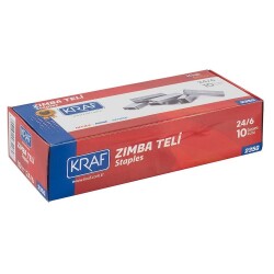 Kraf Zımba Teli 24/6 1000'li 10 Kutu - Kraf
