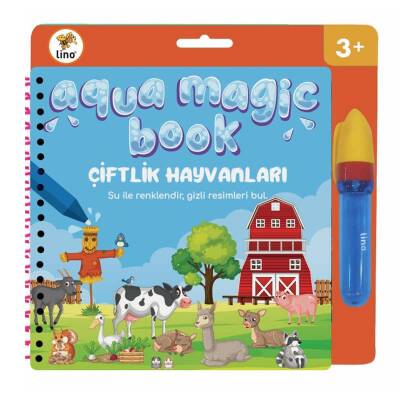 Lino Aqua Magic Book Sihirli Boyama Kitabı ÇİFTLİK HAYVANLARI - 1