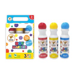 Lino Dot Markers 3 Renk Yıkanabilir - 1