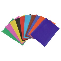 Lino Elişi Kağıdı 20x30 cm. 10 Renk 10'lu Paket - 1