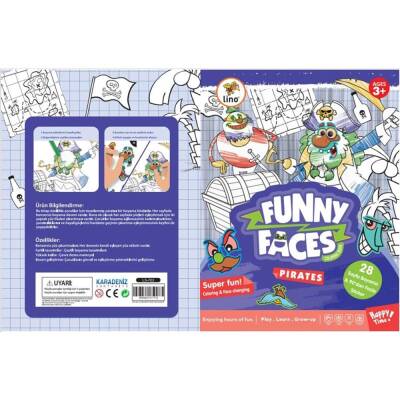 Lino Funny Faces Stickerli Boyama Kitabı KORSANLAR LS-703 - 1
