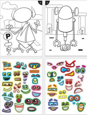 Lino Funny Faces Stickerli Boyama Kitabı ROBOTLAR LS-700 - 3
