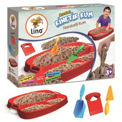 Lino Kinetik Kum Seti (350 gr Kum + Tepsi + Kürek + Mala + Kesici) - 1