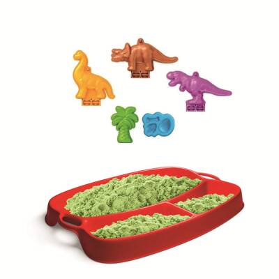 Lino Kinetik Kum Seti DİNAZORLAR (350 gr Kum + Tepsi + 6 Kalıp) - 2