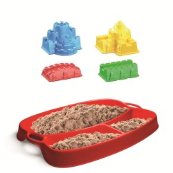 Lino Kinetik Kum Seti KALE (350 gr Kum + Tepsi + 4 Kalıp) - 2