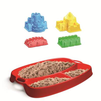 Lino Kinetik Kum Seti KALE (350 gr Kum + Tepsi + 4 Kalıp) - 2