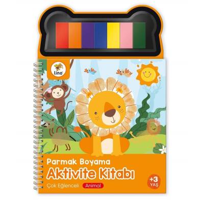 Lino Parmak Boyama Aktivite Kitabı ANIMAL LP-600 - 1