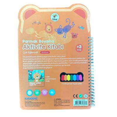 Lino Parmak Boyama Aktivite Kitabı ANIMAL LP-600 - 2