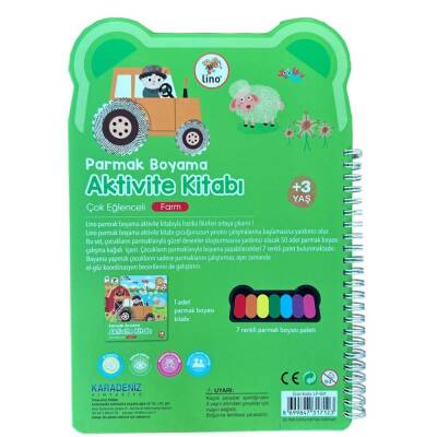 Lino Parmak Boyama Aktivite Kitabı FARM LP-601 - 2