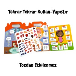 Lino Tekrar Tekrar Kullanılabilen İlk Sticker Kitabım MY BODY LS-500 - 2