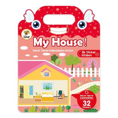 Lino Tekrar Tekrar Kullanılabilen İlk Sticker Kitabım MY HOUSE LS-503 - 1