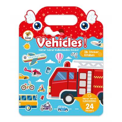 Lino Tekrar Tekrar Kullanılabilen İlk Sticker Kitabım VEHICLES LS-501 - 1