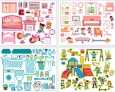 Lino Tekrar Tekrar Kullanılabilen Sticker Pad GÜNLÜK HAYAT LS-602 - 5