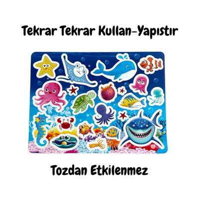Lino Tekrar Tekrar Kullanılabilen Sticker SEAWORLD LS-300 - 3