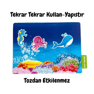 Lino Tekrar Tekrar Kullanılabilen Sticker SEAWORLD LS-300 - 4