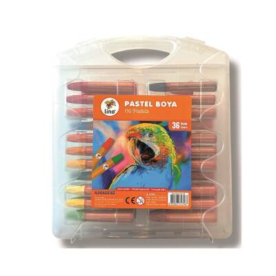 Lino Yağlı Pastel Boya 36 Renk Plastik Kutu - 1