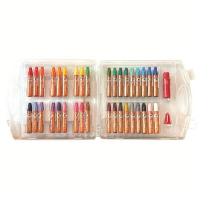 Lino Yağlı Pastel Boya 36 Renk Plastik Kutu - 2