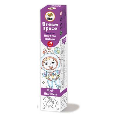 Lino Yapışkanlı Boyama Rulosu DREAM SPACE 86x20 cm LS-102 - 1